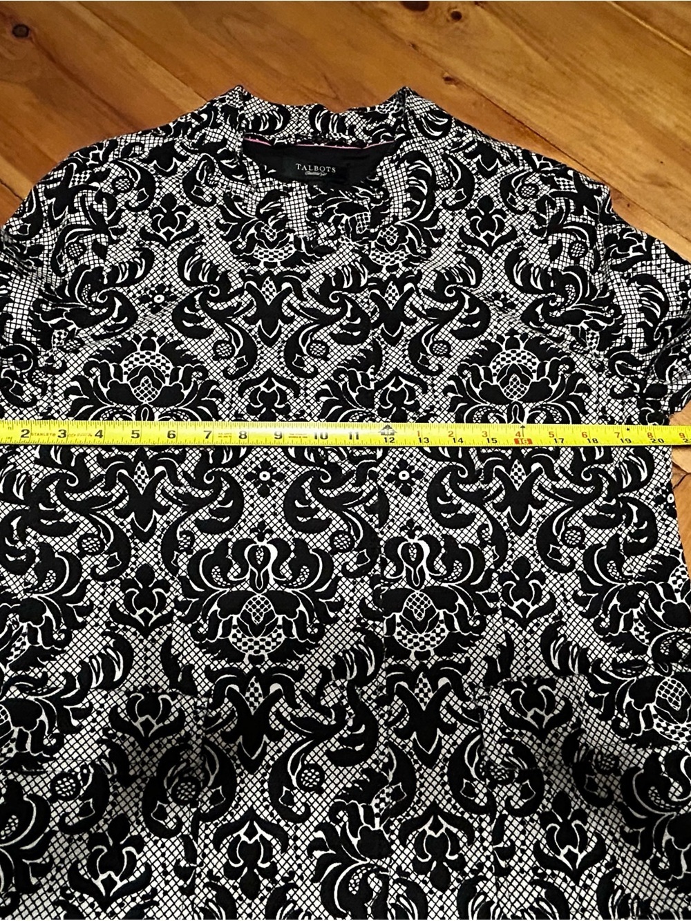Talbots Black & White Printed Women's Blazer Jacket - Picture 7 of 13